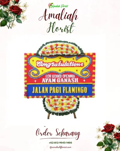 Bunga Papan Congratulation di Bandar Sakti